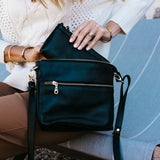 Berlin Black Leather Clutch Wallet