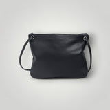 Florence French Navy Leather Crossbody