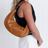 Luna Caramel Slouchy Crescent - Sale