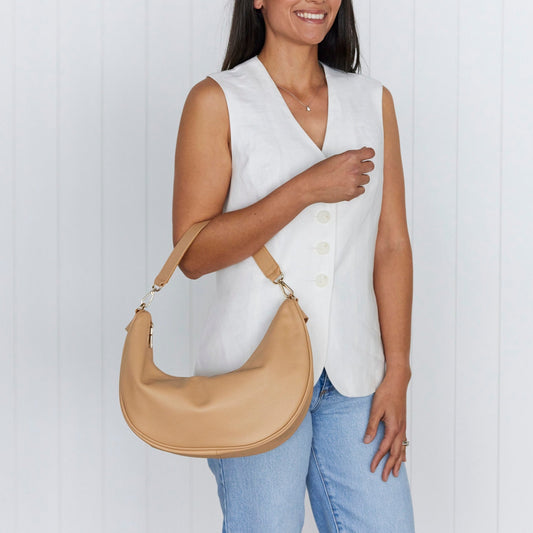 Luna Latte Slouchy Crescent - Sale