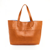 New York Caramel Leather Tote - Sale