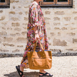 New York Army Leather Tote Bag