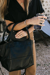 Berlin Black Smooth Leather Clutch Wallet - Sale