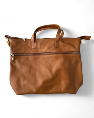 Rome Caramel Leather Tote - Sale