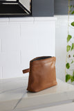 Sicily Cognac Toiletry Bag