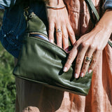 Mini Rome Army Leather Crossbody