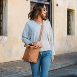 Rome Caramel Leather Tote Bag