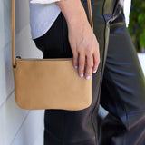 Mini Florence Nude Leather Crossbody Wallet