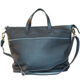 Rome Grey Leather Tote Bag