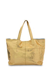 New York Gold Leather Tote Bag