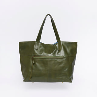 New York Army Leather Tote Bag