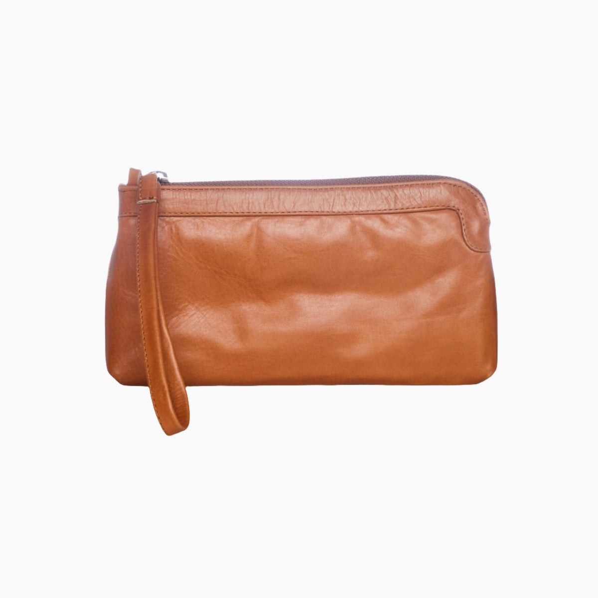 Berlin Caramel Leather Clutch Wallet - Sale