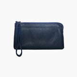 Berlin French Navy Leather Clutch Wallet