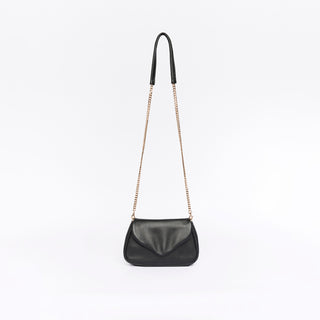 Coco Pebbled Black Crossbody Clutch