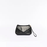 Coco Smooth Black Crossbody Clutch
