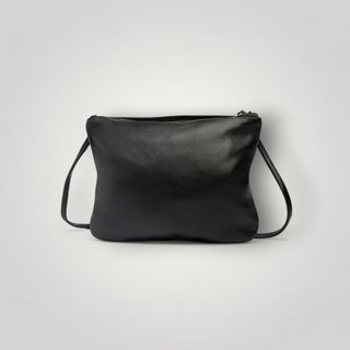 Florence Black Leather Crossbody