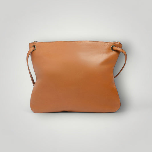 Florence Caramel Leather Crossbody - Sale
