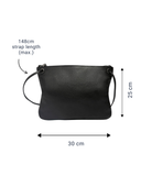 Florence Black Sheep Leather Crossbody