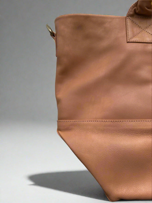 Paris Blush Leather Tote - Sale