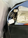 Sorrento French Navy Leather Weekender