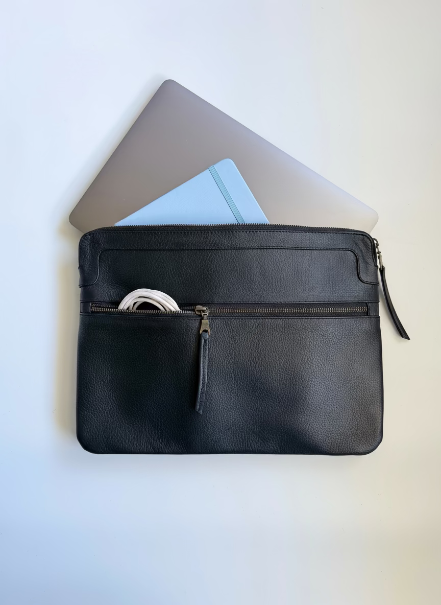 Madrid Black Laptop Sleeve