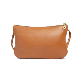 Mini Florence Caramel Leather Crossbody Wallet