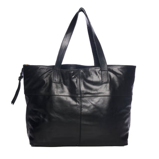 Toronto Leather Tote Bag - Black