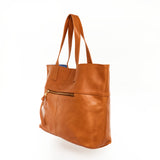 New York Caramel Leather Tote - Sale