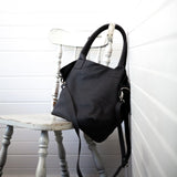 Paris French Navy Sheep Leather Tote Bag