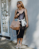 Paris Blush Leather Tote Bag