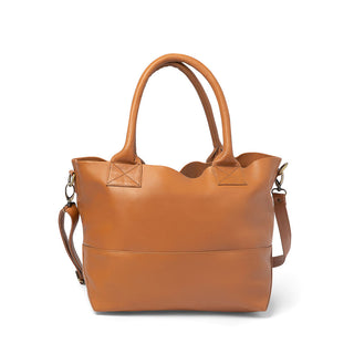 Paris Caramel Leather Tote Bag