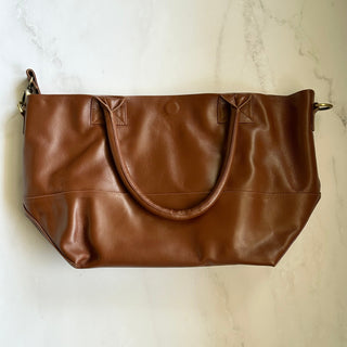 Paris Chocolate Leather Tote