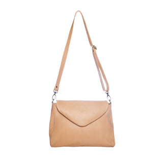 Singapore Nude Leather Crossbody Bag