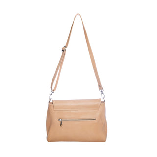 Singapore Nude Leather Crossbody Bag