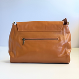 Singapore Caramel Leather Crossbody Bag