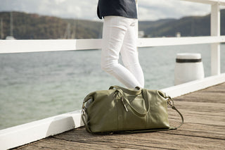 Sorrento Leather Weekender - Army