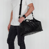 Sorrento Black Pebbled Leather Weekender