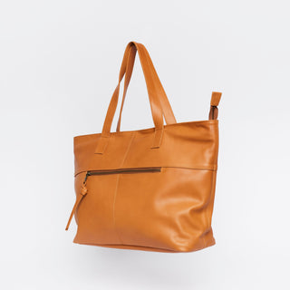 Toronto Caramel Leather Tote Bag