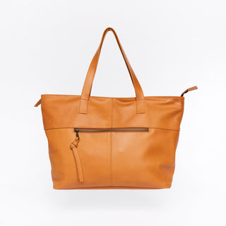 Toronto Caramel Leather Tote Bag