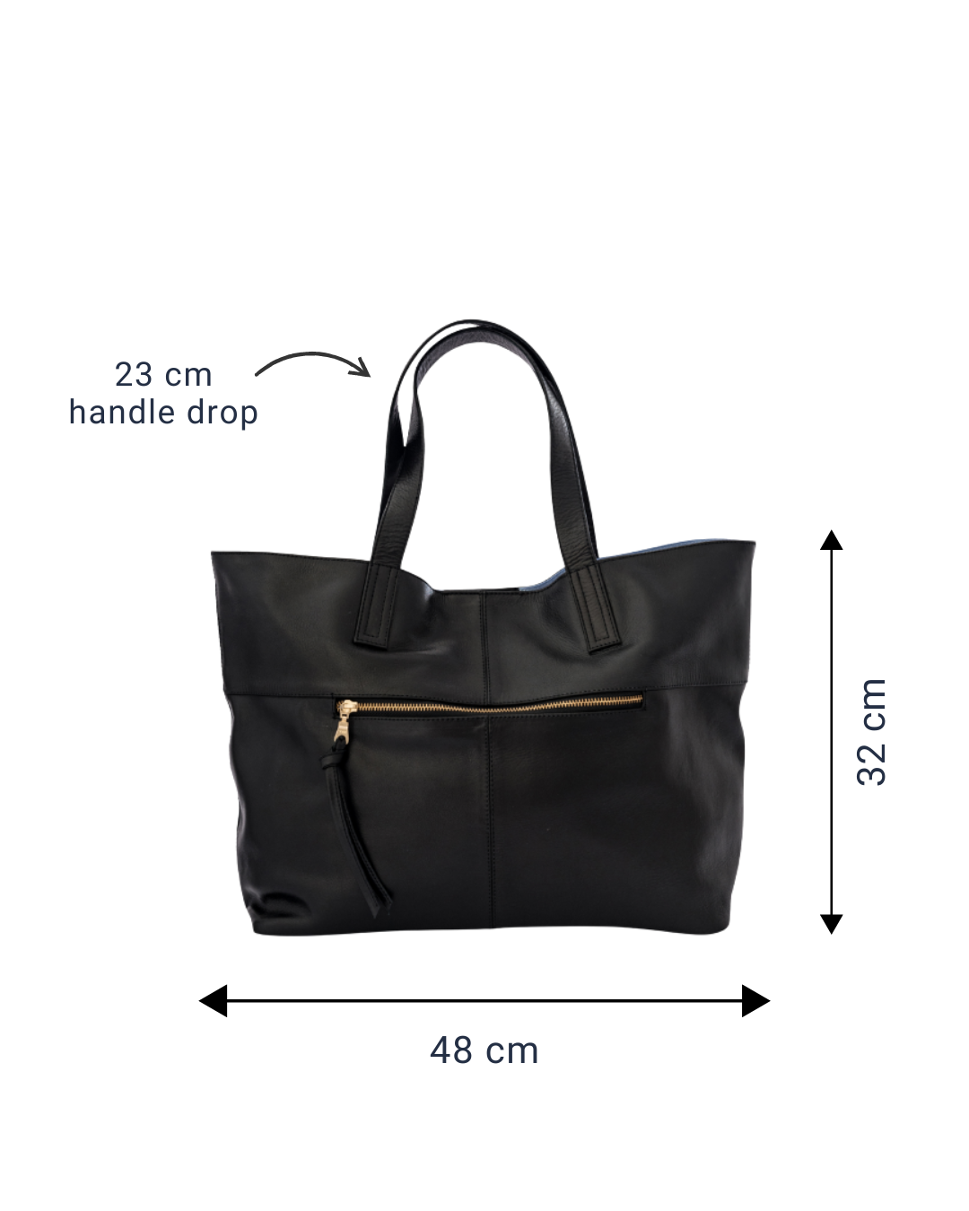 Toronto Caramel Leather Tote Bag