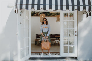 Paris Caramel Leather Tote Bag