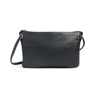 Mini Florence French Navy Leather Crossbody Wallet