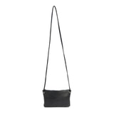 Mini Florence French Navy Leather Crossbody Wallet