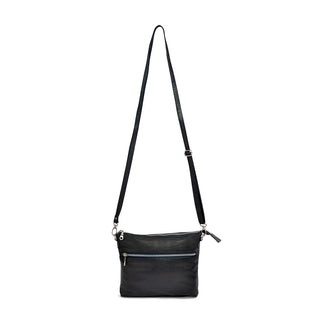 Mini Rome French Navy Leather Crossbody