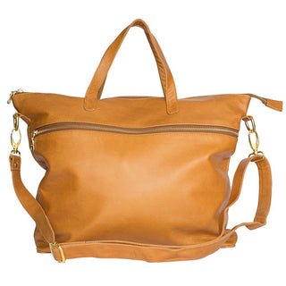 Rome Caramel Leather Tote Bag