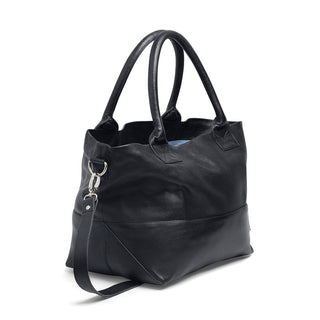 Paris Leather Tote Bag - French Navy