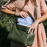 Singapore Army Leather Crossbody Bag